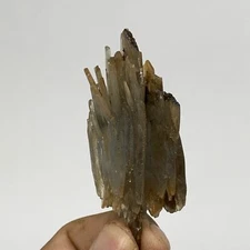 44.8g, 2.5"x1.1"x0.8", Small Blue Barite Mineral Specimen @Morocco, B10823