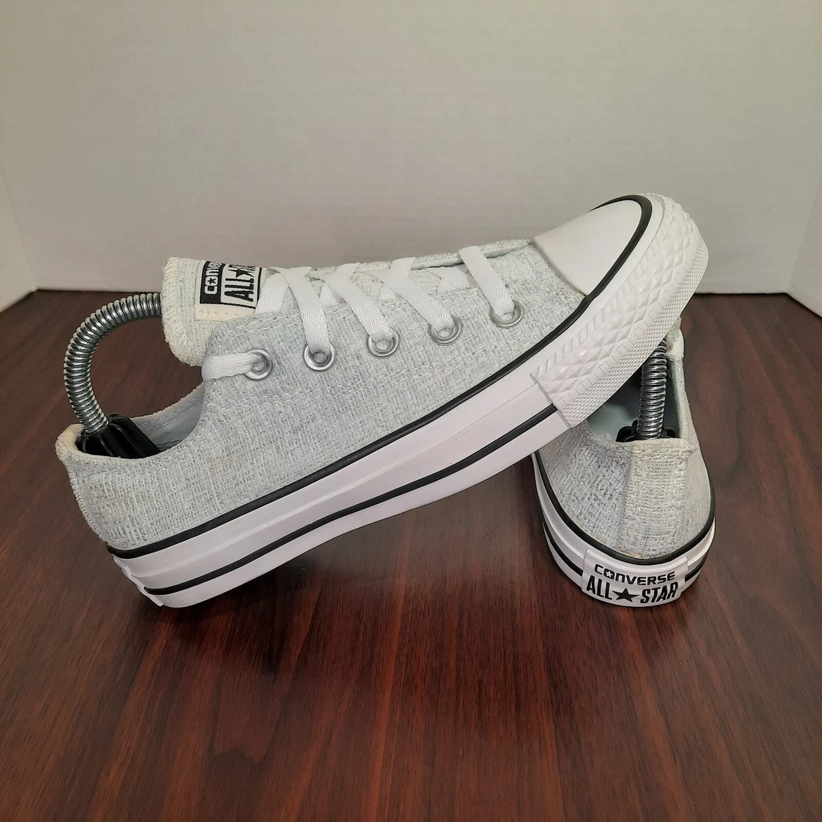 Converse All Star Womens Size 5 Shoes Sparkle Knit Ox Polar Light