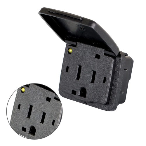 Rear Center Console Power Outlet 110V 150W For 2011-2016 Ford F150 FL3Z-19N236-A - Picture 6 of 9