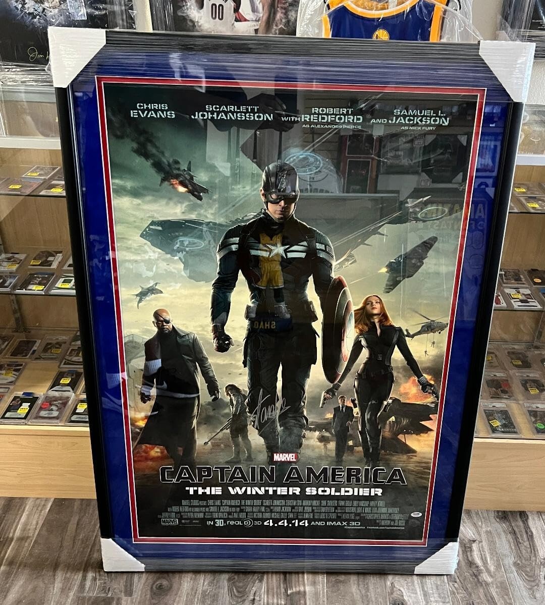 PSA/DNA Authentic Stan Lee Autograph Captain America (Nick Fury & Black Widow)