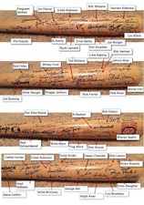 1/1 Autograph Auto Cooperstown Bat Williams Mays Musial Robinson 45+ HOF JSA COA