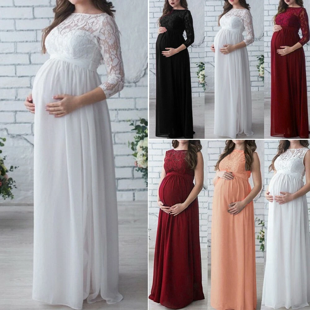 Wedding Guest Dresses Long Sleeve Out Door Bridal Gowns A Line Formal Party  Gowns with Train for Pregnant Women Aqua Blue US2 at Amazon Women's  Clothing store