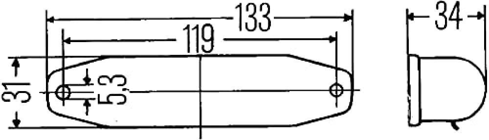 HELLA 2AB 001 208-001 Luce di lettura, Alogeno, 12/24V, C5W/K (10W), Montaggio,