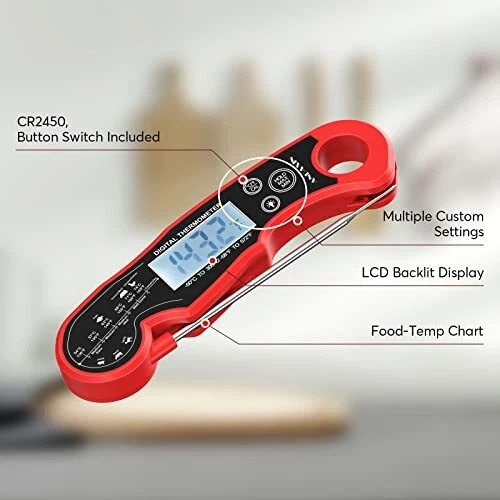 Meat Thermometer Digital for Grilling and Cooking - ANDAXIN Waterproof Ultra-...