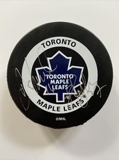 Shayne Corson & Darcy Tucker Toronto Maple Leafs Signed Official Game Puck W/COA