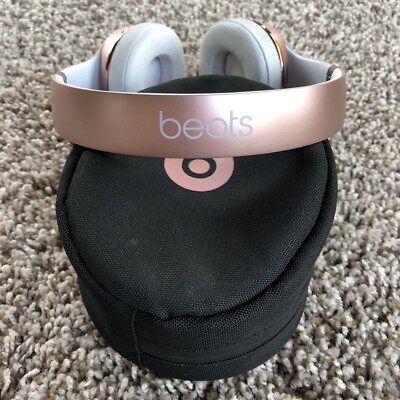 Beats Solo 3 On-Ear Wireless Headphones Rose Gold Pink