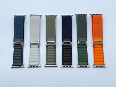 Genuine Apple Watch Ultra Alpine Loop Band 49mm 46mm 45mm - Natural Titanium