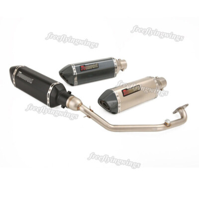 Slip On Exhaust Header Pipe Connect 370mm Muffler For Yamaha Zuma 125 2021-2022