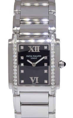 Patek Philippe Twenty~4 Steel Diamond Forever Black Ladies