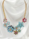 Joan Rivers Classics Collection Floral Bib Statement Necklace With Box