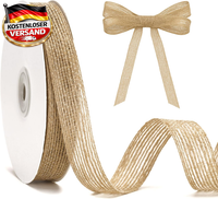 Juteband Dekorband 8Cm X 10M FüR Basteln Hochzeit Weihnachten Herbst
