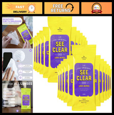 Pre-Moistened Lens Cleaning Wipes - Streak-Free Eyeglass Screen Cleaner - 384