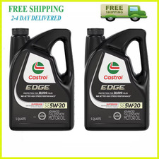 2 Pk Castrol EDGE 5W-20 Full Synthetic Motor Oil 5 QT Advanced Engine Protection 23.56 per gallon