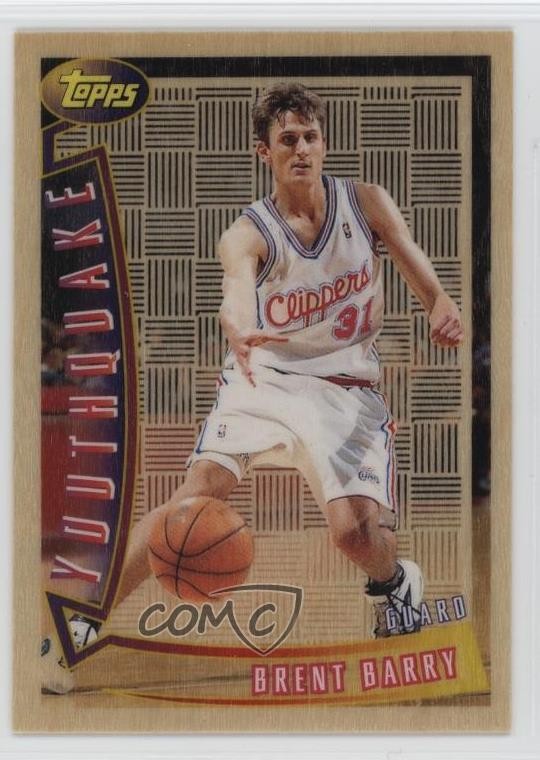 1996-97 Topps Youthquake Brent Barry #YQ14 18x4