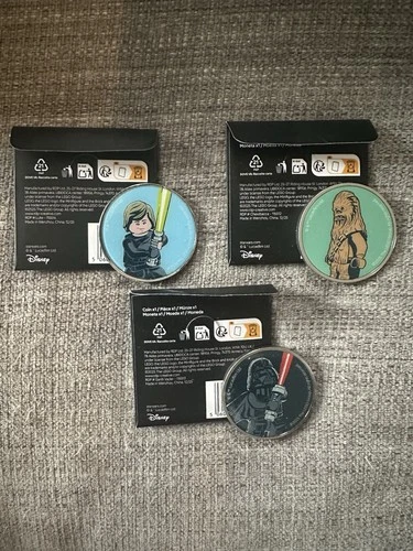 Target LEGO STAR WARS METALLIC COIN Set Of 3 Limited Edition Complete Set!
