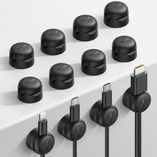 12Pack Rotatable Cord Organizer, Desk Office Nightstand Accessories - Cable Mana