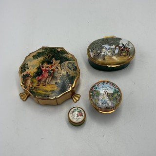 4 Decorative Trinket Boxes Stratton Crummles Garden of My Dreams I Love You