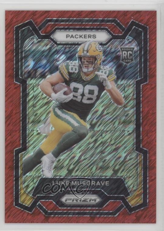 2023 Panini Prizm Rookies Red Shimmer 31/35 Luke Musgrave #337 Rookie RC 1k54