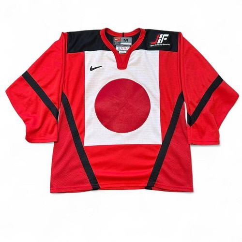 Vintage 1998 Team Nike Japan JIF Nagano Olympic Games Hockey Jersey Size M RARE