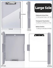 Clipboard with storage and dry erase front