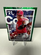 Cade Cavalli 2021 Bowman Platinum Prospect Precious Elements Green /99 #PE-24