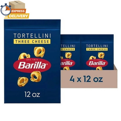 (4 Pack) Classic Non-Gmo, Filled Three Cheese Tortellini Pasta, 12 Oz