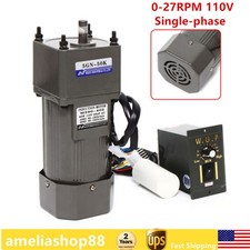 AC Gear Motor High Torque w/ Speed Controller Reduction Ratio: 1:50 27RPM 90W