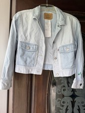 Levi  s Girls Cropped Light Denim Jacket - Size M