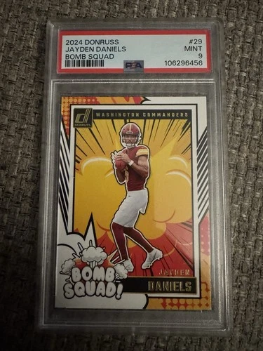 2024 Panini Donruss - Bomb Squad Jayden Daniels #29 (RC) PSA 9