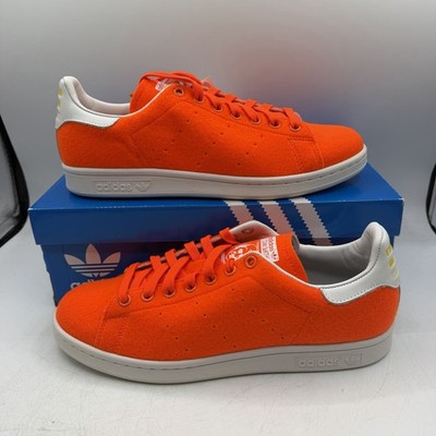 Adidas Pharrell Williams Stan Smith Shoes Mens Sz 9 Solar Orange Sneakers B25389