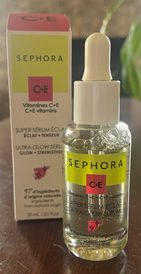 Sephora C+E Vitamin C & E Ultra Glow Serum Glow + Strengthen 30ml NIB!