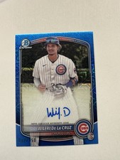 Wilfri De Bowman Chrome 2025 Blue Refractor /150 Auto