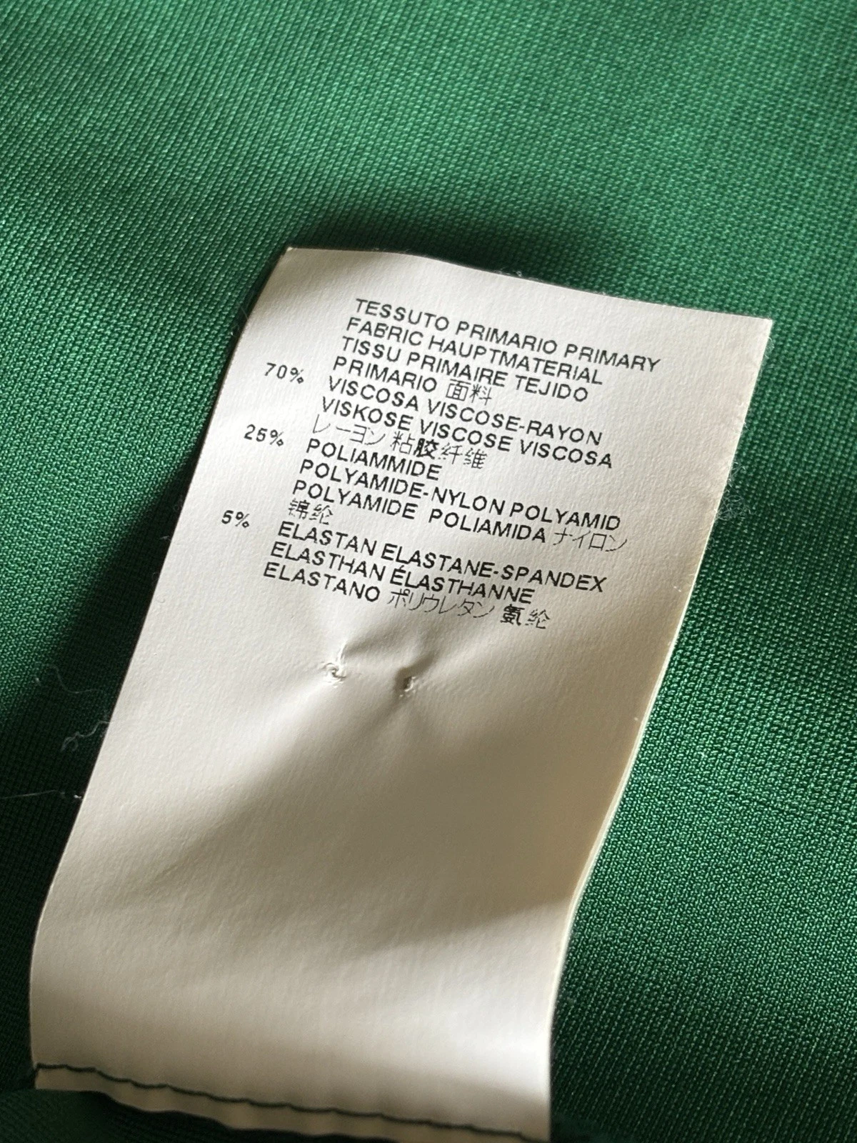 Abito nuovo senza etichette DSQUARED2 VERDE FIOCCO ACCENTO SCHIENA APERTA taglia L