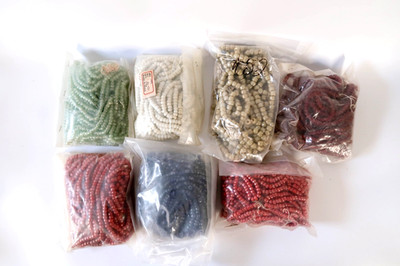 NEW Vintage Lot Bulk Glass Crafting Beads Various Colors Jewelry - 8.0 lbs (9)
