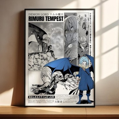 That Time I Got Reincarnated as a Slime Rimuru Anime Poster Wall Art Gift