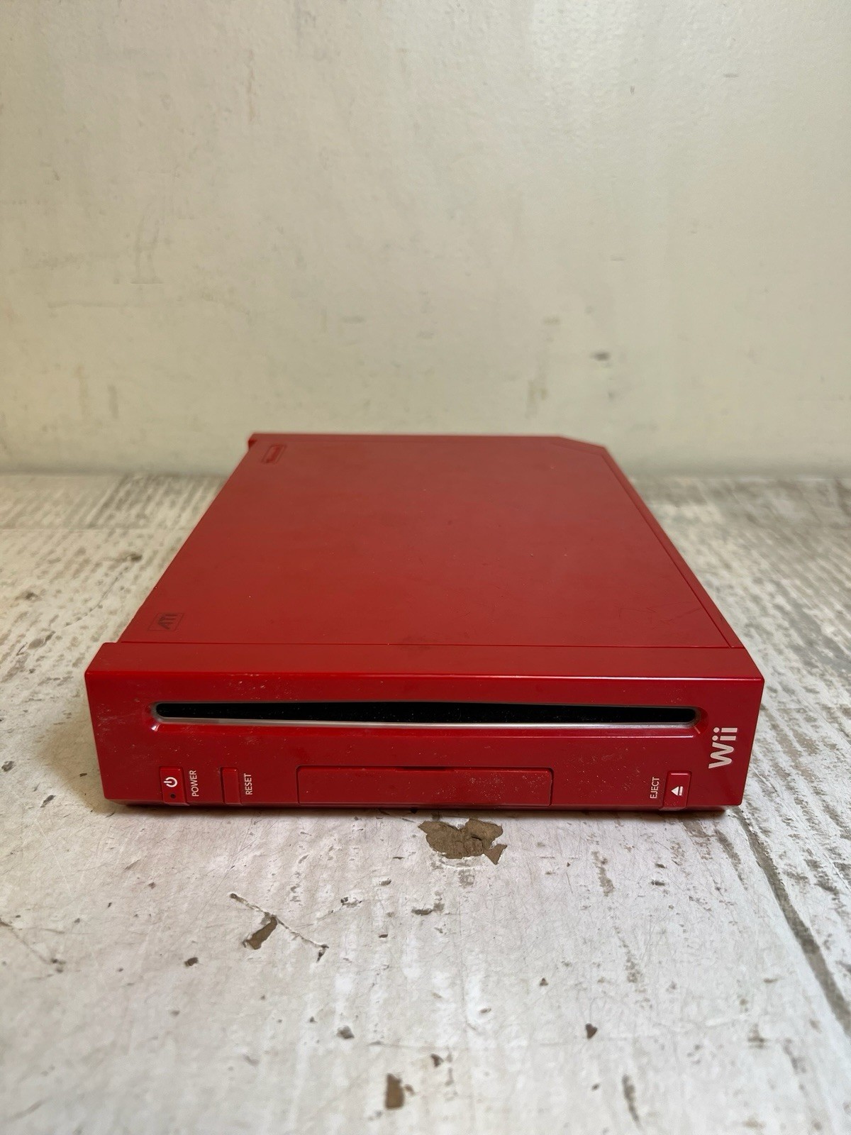 Nintendo Wii RVL-001 Red Console Only - Tested, Working Gamecube Compatible