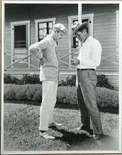 WILL ROGERS+CHARLEY CHASE&mdash;SIGNED By Both PHOTO&mdash;at Hal Roach Studio&mdash;Silent Comedy