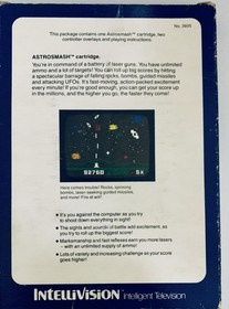 INTELLIVISION 2 CIB GAME LOT SPACE ARMADA /ASTROSMASH CLEANED & TESTED 4/5/26 #1