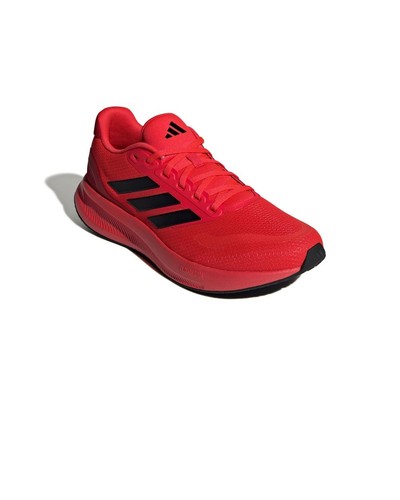 Scarpe Sneakers UOMO Adidas RUNFALCON 5 UOMO Rosso Nero - Zdjęcie 4 z 14