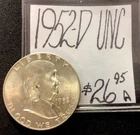1952 D Franklin Silver Half Dollar UNC! ENN Coins