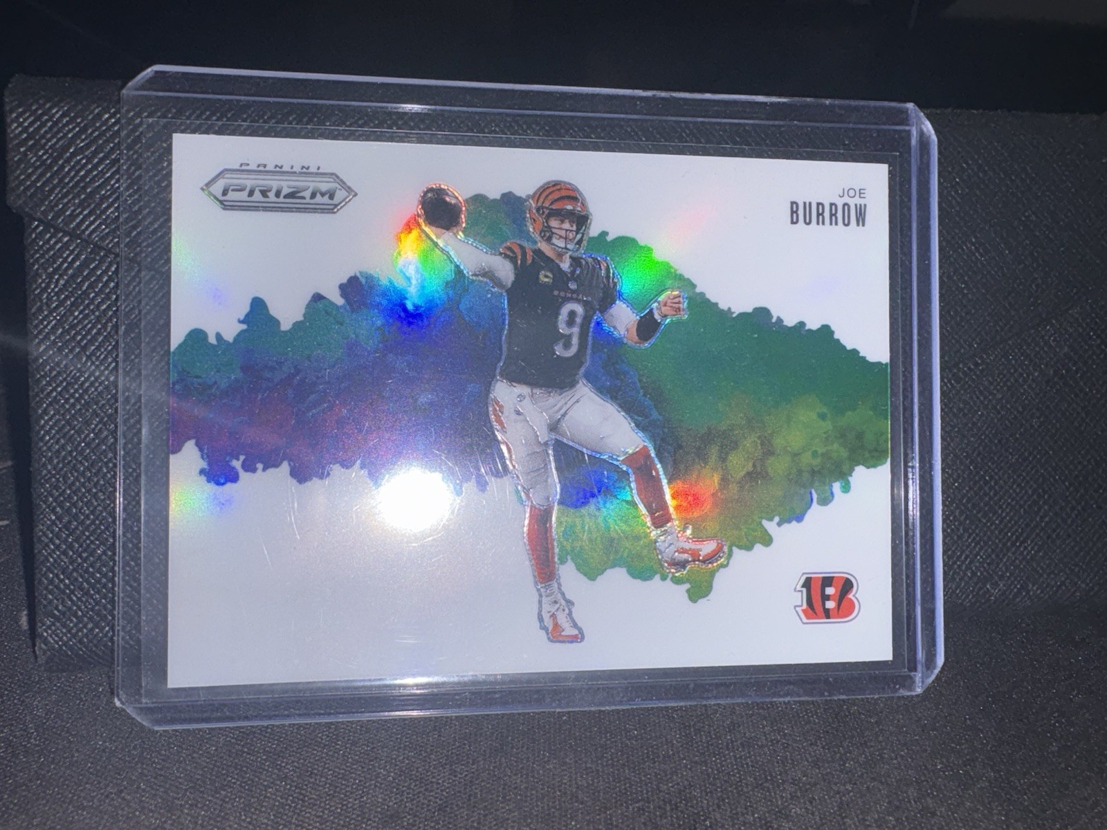 2025 Panini Prizm Color Blast Joe Burrow Cincinnati Bengals NFL Football Card
