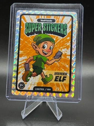 2025 Vee Friends Manga Super Stickers Entrepreneur Elf Limited /199