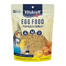 VitaSmart Egg Food for Birds - Daily Supplement for Parrots, Parakeets, Cocka...
