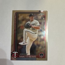 Topps 2024 Chrome Rookie Zebby Matthews #277 Minnesota Twins MLB Baseball Card