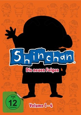 SHIN CHAN - Die neuen Folgen - Vol. 1-4 im Sammelschuber DVD  *NEU*OVP*
