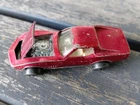 Vtg Hot Wheels - CUSTOM CORVETTE, 1968 Redline, Rose Pink, White Interior, USA