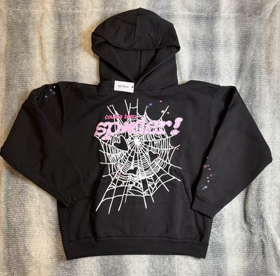 Size XL - Sp5der CB Punk V2 Owl Black Hoodie FW26
