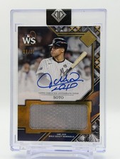 2025 Topps Transcendent Collection Juan Soto World Series Relic Autograph /25