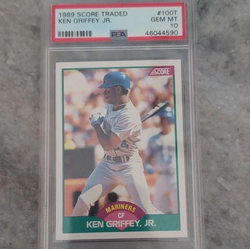 SCORE 1989 Rookie & Traded Ken Griffey Jr #100T PSA 10 Rookie Mariners Base