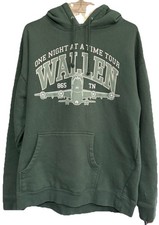 Morgan Wallen One Night At A Time Tour 2024 Hoodie Sweatshirt Green Men  s LARGE
